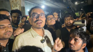 ডাকসু ভিপি সাদিক কায়েম। ছবি: ভিডিও থেকে নেওয়া