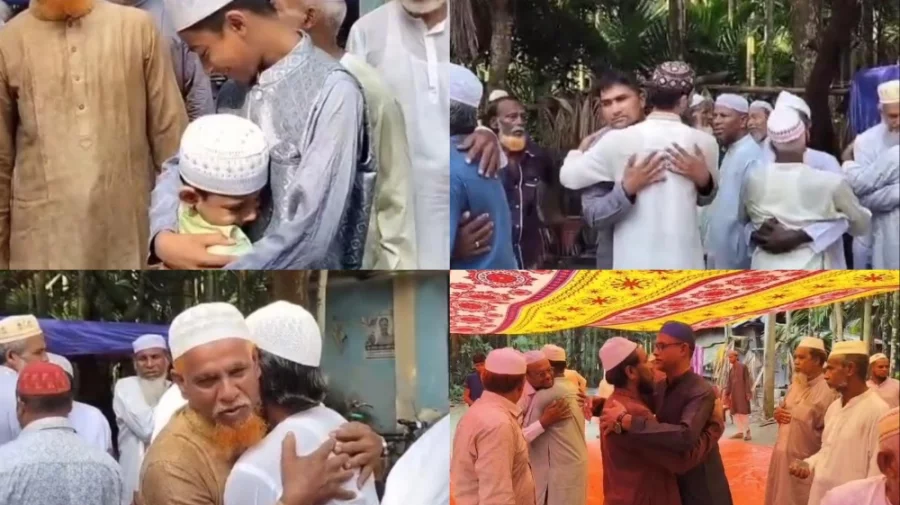 প্রথম সমাচার Prothom Somachar ভোলার বোরহানউদ্দিনে সৌদি আরবের সঙ্গে মিল রেখে একদিন আগে ঈদুল আজহার নামাজ আদায় করছেন দরবার অনুসারীরা।