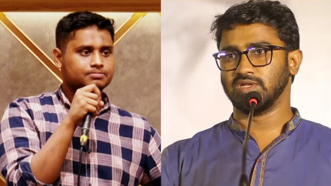 প্রথম সমাচার Prothom Somachar বিএনপি নেতা রাশেদ খাঁন কর্তৃক গণঅভ্যুত্থানের ছাত্রনেতা হাসনাত আবদুল্লাহর বিরুদ্ধে শেখ হাসিনাকে ক্ষমতায় টিকিয়ে রাখার অভিযোগ এবং অডিও প্রকাশের চিত্র।