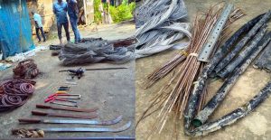 প্রথম সমাচার Prothom Somachar নড়াইলের লোহাগড়ায় ডিবি পুলিশের অভিযানে পদ্মাসেতু রেল প্রকল্প ও পল্লী বিদ্যুতের চোরাই তামার তার, যন্ত্রপাতি ও রামদা উদ্ধার।