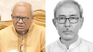 প্রথম সমাচার Prothom Somachar: সাবেক উপমন্ত্রী, পাঁচবারের সংসদ সদস্য ও বীর মুক্তিযোদ্ধা আব্দুল হাইয়ের প্রতিকৃতি।