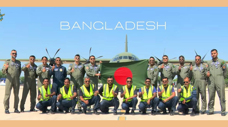 ভারতের বহুজাতিক বিমান মহড়ায় প্রথমবারের মতো অংশ নিল বাংলাদেশ